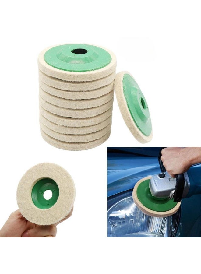 Self-adhesive Wool Polishing Wheel, Angle Grinding Disc  - Image 1