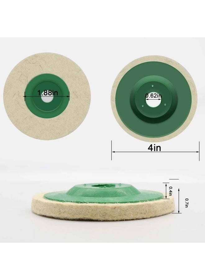 Self-adhesive Wool Polishing Wheel, Angle Grinding Disc  - Image 3