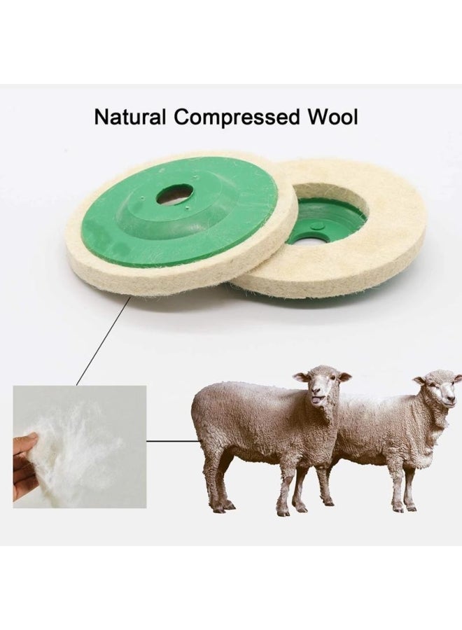 Self-adhesive Wool Polishing Wheel, Angle Grinding Disc  - Image 2