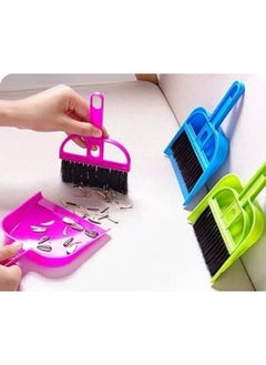Generic Mini Dustpan and Brush Set, Multi-Functional Cleaning Tool with Hand Broom Brush, Plastic Dust Pan, Pack of 2 Set, Dustpan Cleaning Sweeper  - Image 4