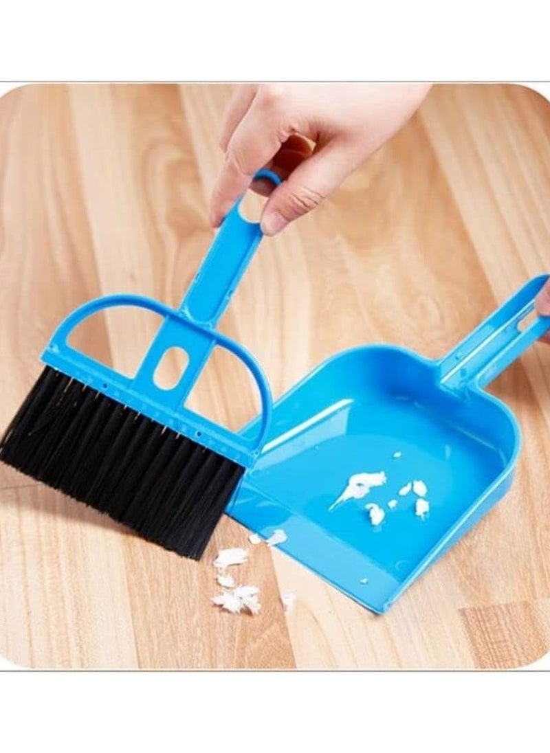 Generic Mini Dustpan and Brush Set, Multi-Functional Cleaning Tool with Hand Broom Brush, Plastic Dust Pan, Pack of 2 Set, Dustpan Cleaning Sweeper  - Image 2