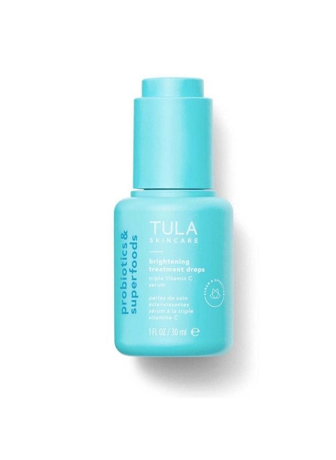 TULA Skin Care Brightening Treatment Drops : Skincarefirst Vitamin C Serum Brightens The Look Of Dull Skin & Dark Spots : 1 Fl Oz  - Image 1