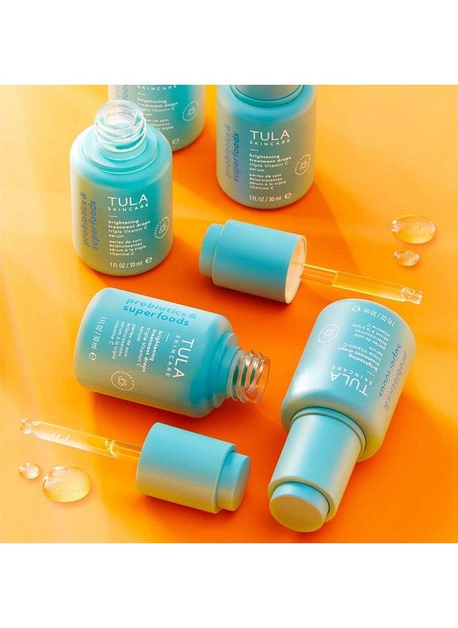TULA Skin Care Brightening Treatment Drops : Skincarefirst Vitamin C Serum Brightens The Look Of Dull Skin & Dark Spots : 1 Fl Oz  - Image 4