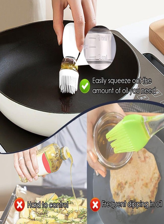 TINMIX Oil Dispenser with Brush - 200ml Olive Oil Dispenser with Silicone Basting Brush for Kitchen Cooking Frying, T-OB200, Grey - Image 4