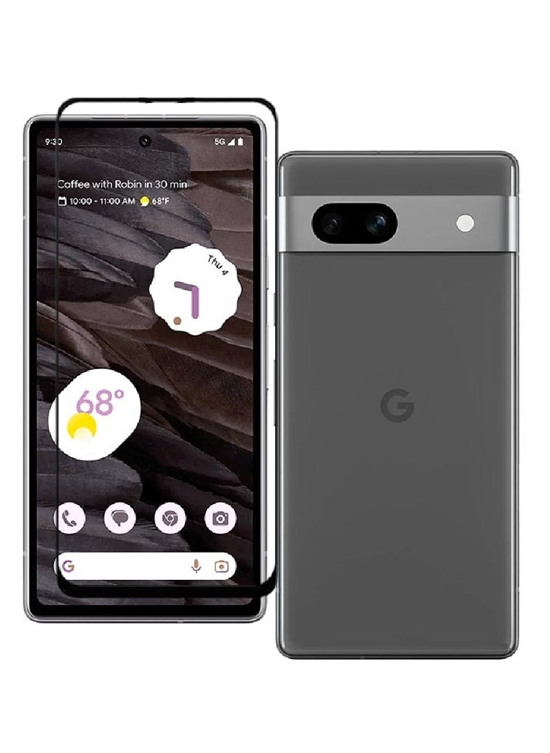 AINA حماية شاشة زجاجية مقسّاة 5D مصممة لجوجل بيكسل 7a تغطية كاملة للصق من الحافة إلى الحافة وخالية من الفقاعات - Image 1