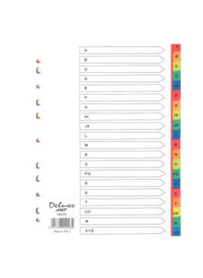 Deluxe - 5-Pack Alphabet Tab Paper Plastic Multicolour - Image 1