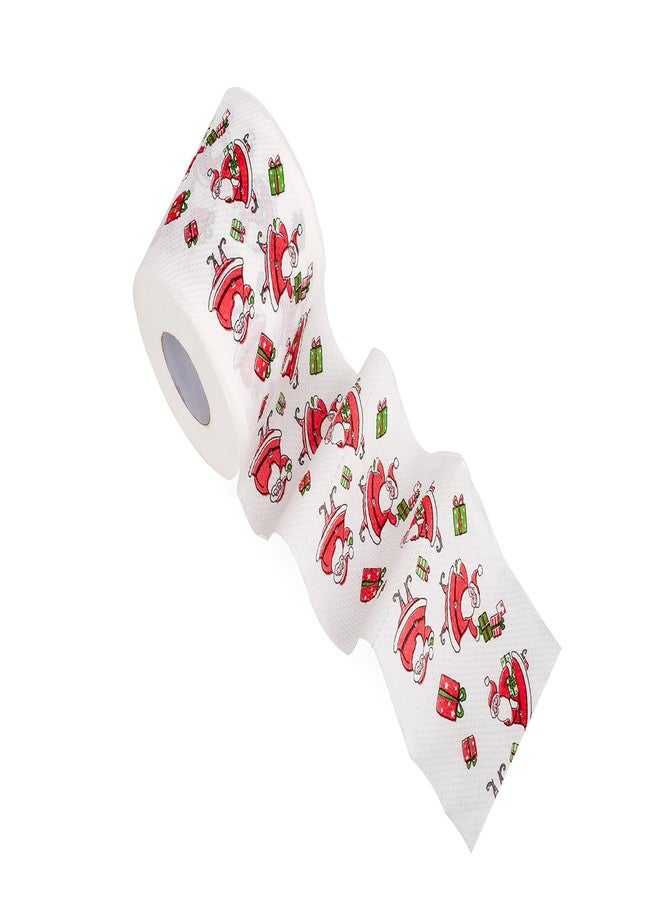 SummitLink 1 Roll of Merry Christmas Toilet Paper Tissue Napkin Prank Fun Birthday Party Novelty Gift Idea - Image 1