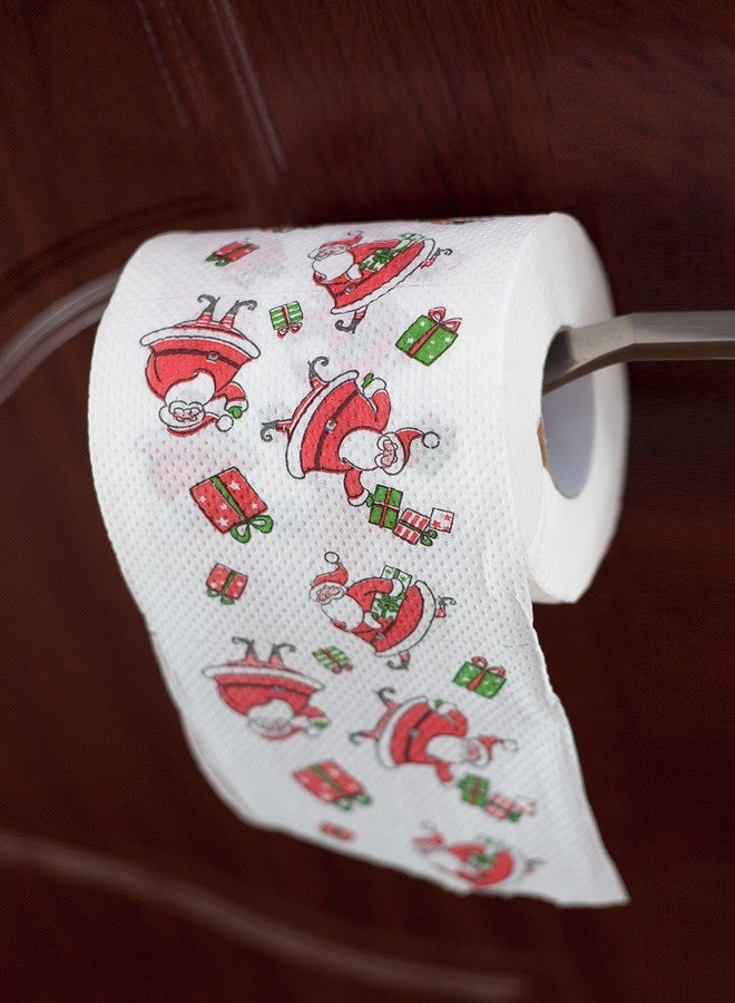 SummitLink 1 Roll of Merry Christmas Toilet Paper Tissue Napkin Prank Fun Birthday Party Novelty Gift Idea - Image 2