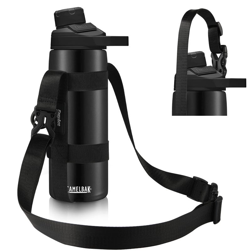 EasyAcc Water Bottle Holder Strap Sling, for Owala FreeSip 24 32 40 oz, Hydro Flask, Cirkul, Yeti, Stanley Flip, Universal Water Bottles, with Carabiner, for Walking Curise Travel (Bottle Excluded) - Image 1