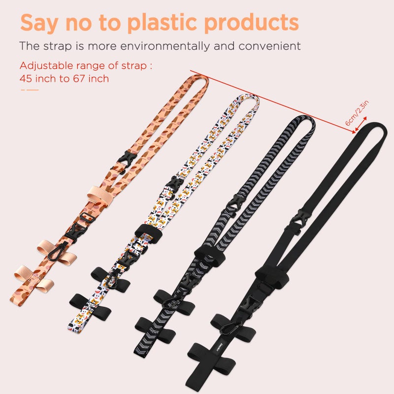 EasyAcc Water Bottle Holder Strap Sling, for Owala FreeSip 24 32 40 oz, Hydro Flask, Cirkul, Yeti, Stanley Flip, Universal Water Bottles, with Carabiner, for Walking Curise Travel (Bottle Excluded) - Image 4