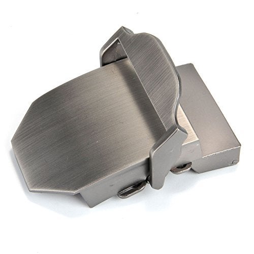 Ayliss Men Military Thicken Canvas Web Belt,Separate Interchangable Metal Buckle (Solid Pattern Buckle) - Image 2