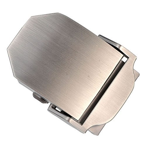Ayliss Men Military Thicken Canvas Web Belt,Separate Interchangable Metal Buckle (Solid Pattern Buckle) - Image 1