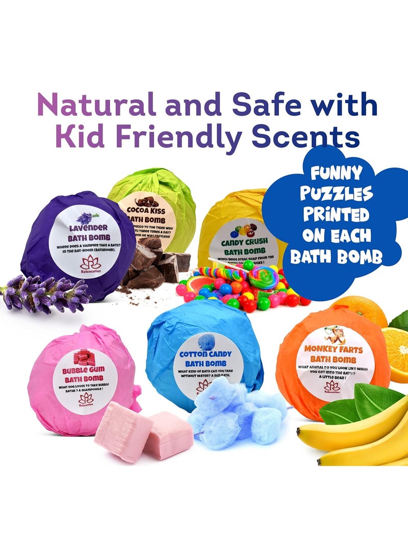 Bath Bombs for Kids Surprise Toys Inside SEA Animals - 36 Ocean Toys Like Shark or Jellyfish | Natural Safe Bath Bombs Gift Set for Girls & Boys - Multicolored Organic Bubble Bath - Image 5