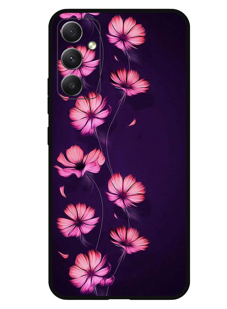 Theodor Protective Case Anti Scratch Shock Proof Bumper Cover For Samsung Galaxy M34 5G Smotth Flower - Image 1
