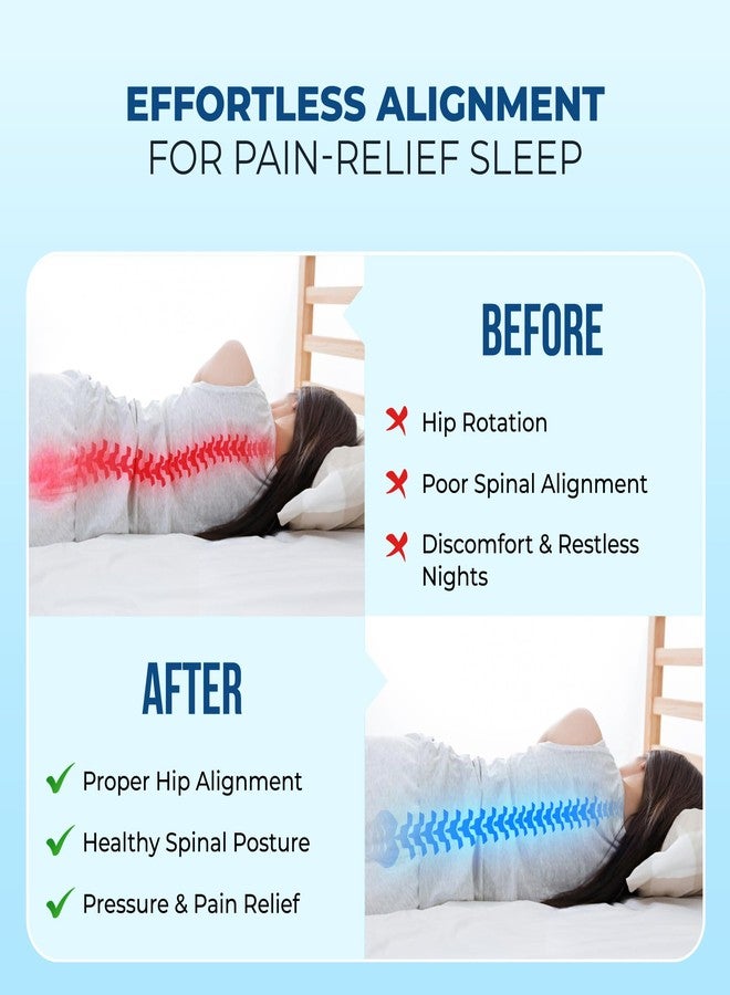 TULARIS Cooling Gel Knee Pillow for Side Sleepers Hip Pain - Between Leg Pillow for Side Sleeping - Sciatica Pain Relief Support for Lower Back, Knees, Joints, and Spine - Image 5
