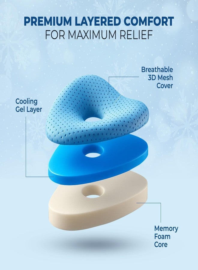 TULARIS Cooling Gel Knee Pillow for Side Sleepers Hip Pain - Between Leg Pillow for Side Sleeping - Sciatica Pain Relief Support for Lower Back, Knees, Joints, and Spine - Image 3