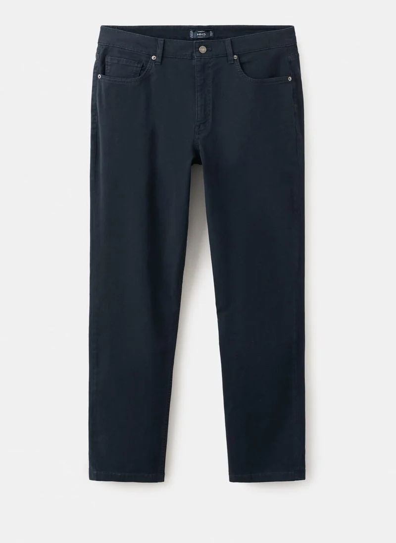 Mango Man  Regular-fit 100% cotton trousers for Men | Best Price UAE