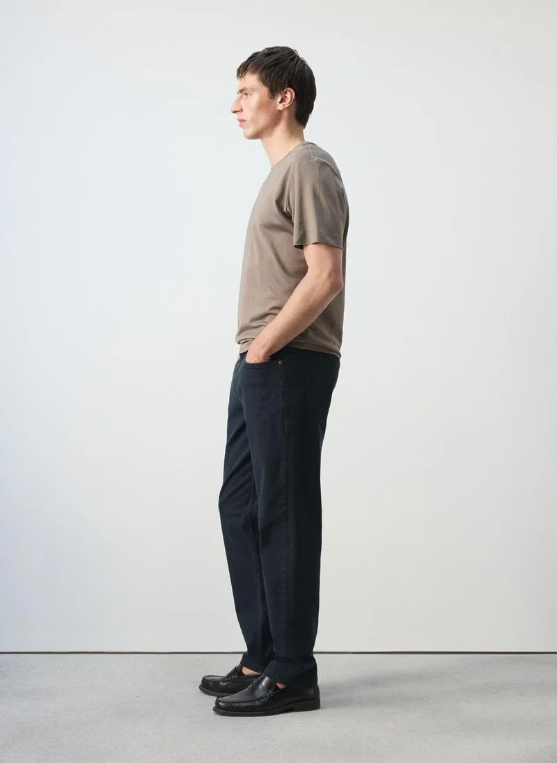 Mango Man  Regular-fit 100% cotton trousers for Men | Best Price UAE
