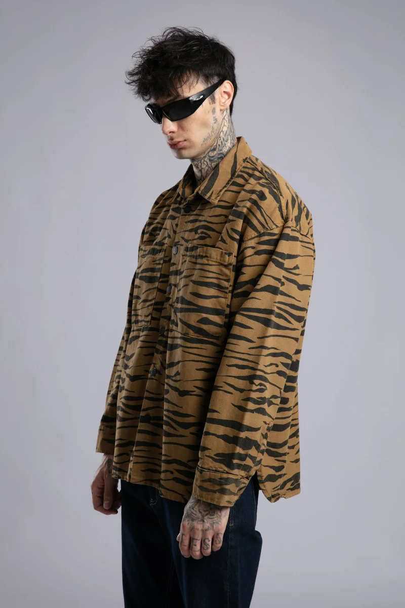 Catch Patterned Gabardine Shirt