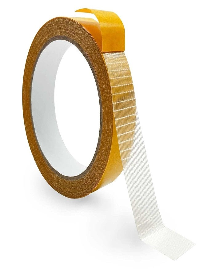 Sakar Multifunctional Double Side Fabric Tape, Heavy Duty Carpet Tape, Clear Tape for Clothes, Strong Adhesive Two Sides Tape, No Glue Residue High Stickness (2 CM * 3 Meter) - Image 1