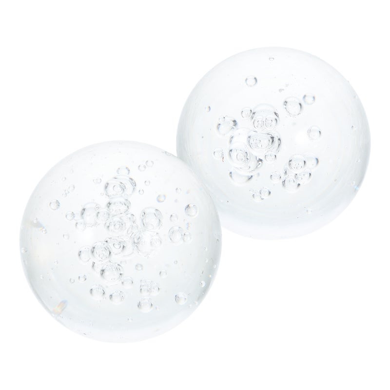 2pcs Crystal Glass Fountain Bubble Globe Decorative Glass For Home Indoor Fountain - Image 1