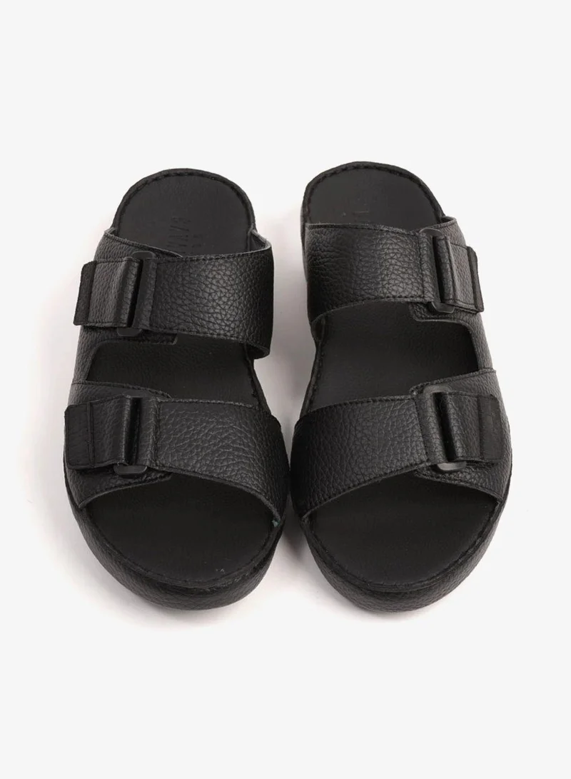 UOMO Cavalier  UOMO CAVALIER MEN'S ARABIC SANDAL WITH ADJUSTABLE STRAP BLACK for Men | Best Price UAE