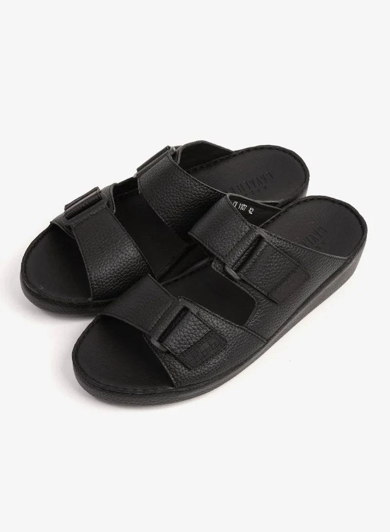 UOMO Cavalier  UOMO CAVALIER MEN'S ARABIC SANDAL WITH ADJUSTABLE STRAP BLACK for Men | Best Price UAE
