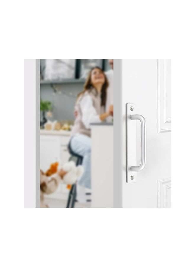 promass Cabinet Drawer Handles Pulls of Self-Stick Instant,Aluminum Alloy Push Pull Handles Helper with Adhesive Door Handle for Kitchen, Window Sliding Closet,148mm,2PCS,Silver - Image 5