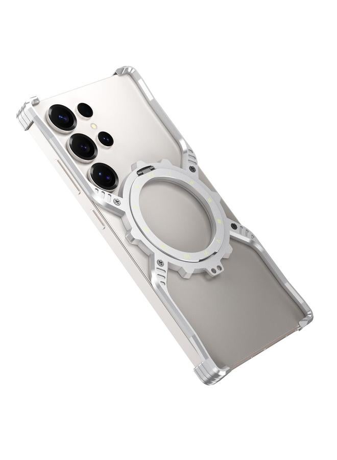 اس-توب جراب لهاتف Samsung Galaxy S23 Ultra 5G Mechanical Gear MagSafe Holder جراب هاتف معدني بدون حواف - Image 2