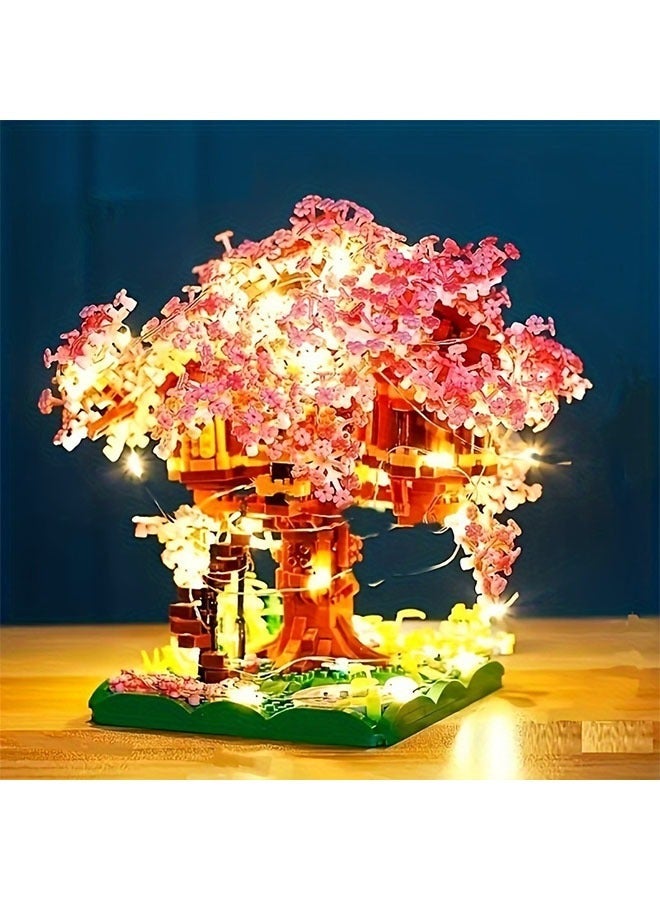 Perfect Cherry Tree House Block Toys for Creative DIY Mosaic, Ideal Gifts Teens and Adults on Christmas, Halloween, Birthday - Image 4
