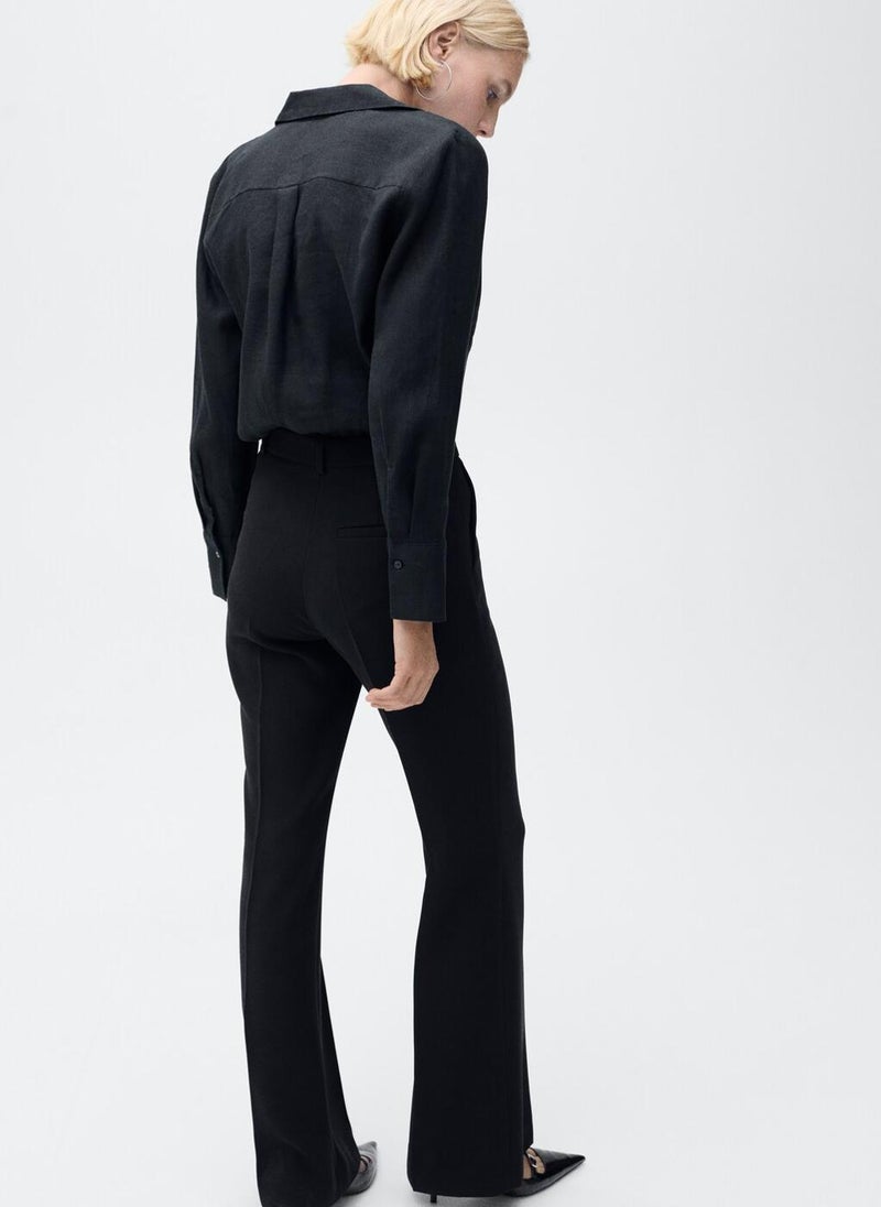 MANGO Regular-Fit Linen Shirt  - Image 2