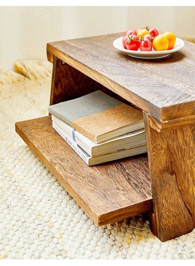 Raffine طاولة قهوة منخفضة قابلة للطي بتصميم حديث على الطراز الياباني 50 x 30 x 20 سم - Image 5