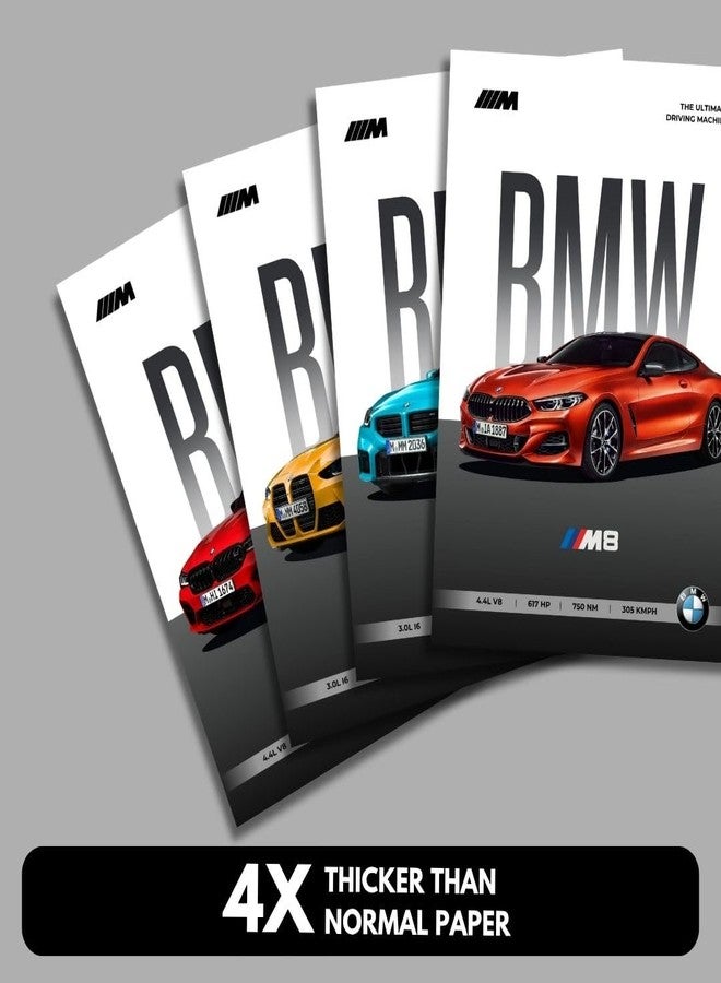 Funk You Store BMW Car Posters (Set of 6) A4 Car Posters BMW M2, M3, M4, M5, M6 & M8 | Sportscar Unframed Cars Poster for wall | For Home, Bedroom, Living room decoration (D_002) - Image 4