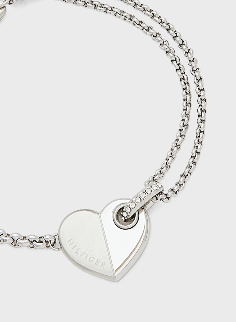TOMMY HILFIGER Bracelet with a Heart Charm - Image 2