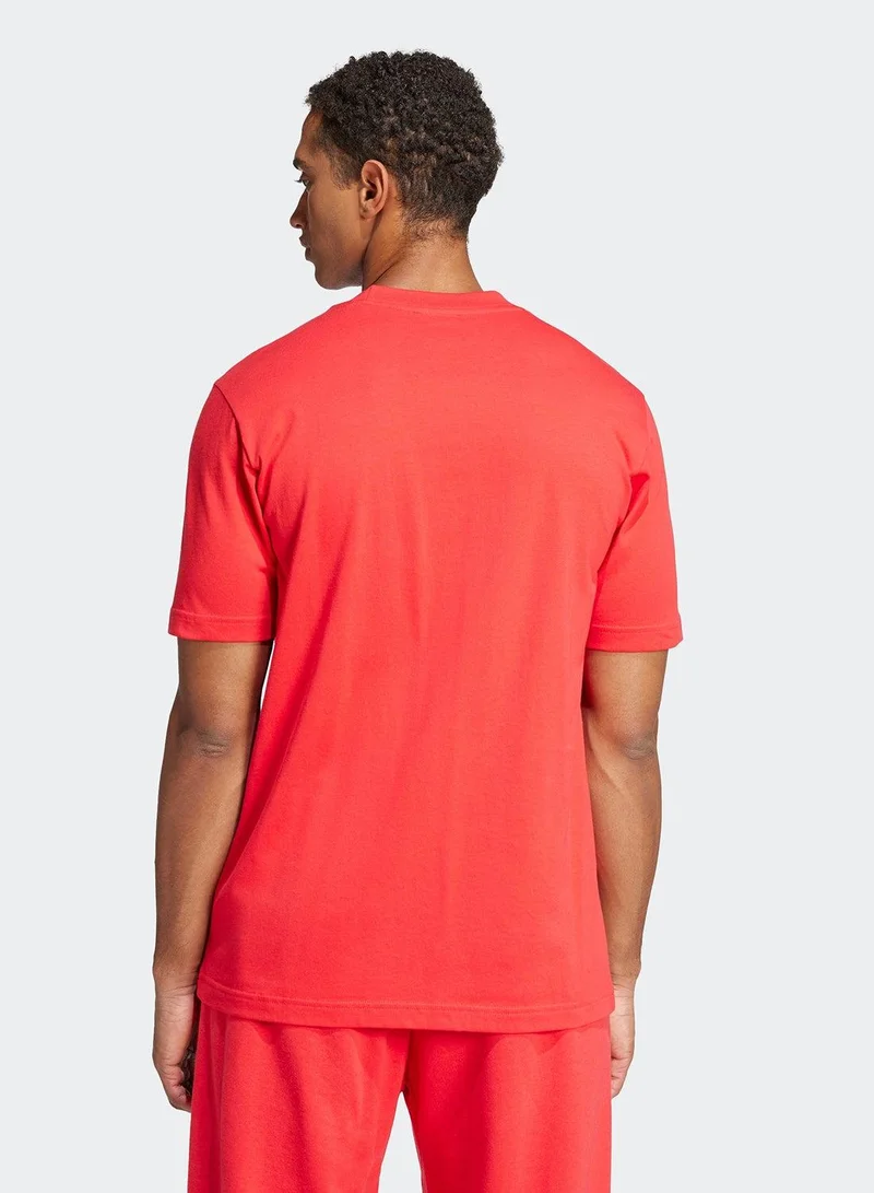 اديداس تيشيرت رجالي اديداس برسومات بشعار كبير