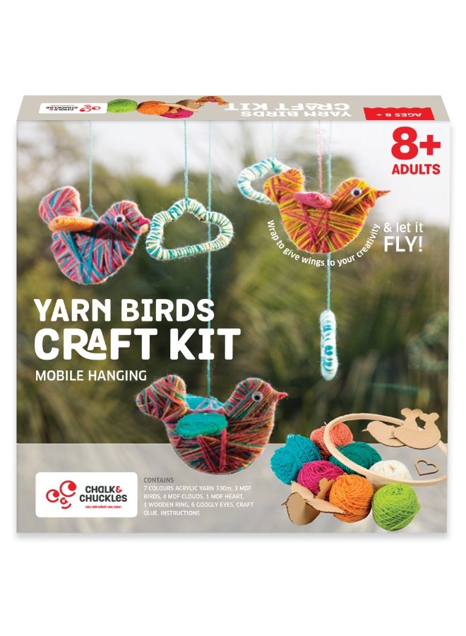 CHALK AND CHUCKLES Chalk & Chuckles - Yarn birds Craft Kit - Image 1
