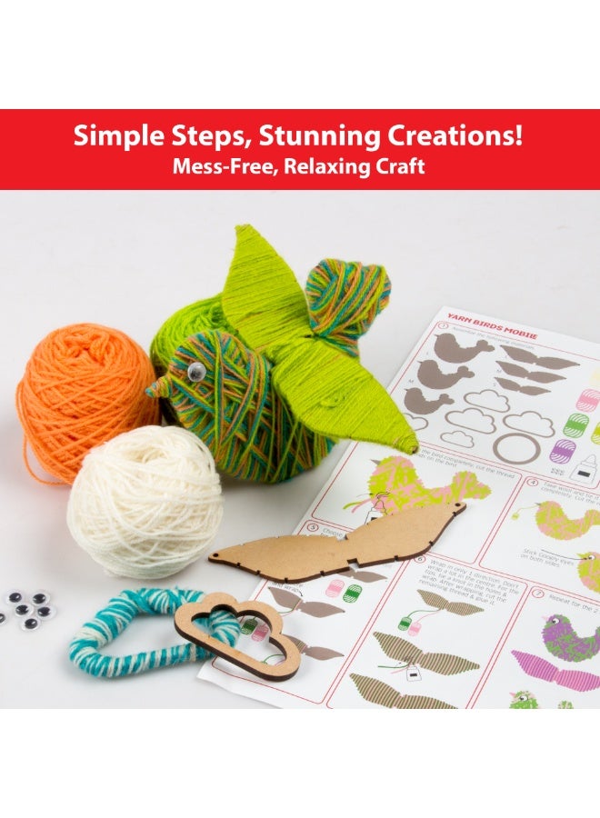 CHALK AND CHUCKLES Chalk & Chuckles - Yarn birds Craft Kit - Image 3