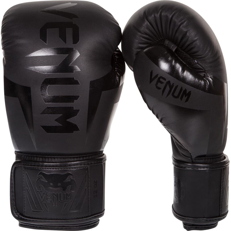 Venum Elite Boxing Gloves - Black - Image 5