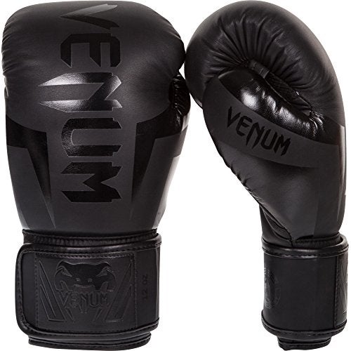 Venum Elite Boxing Gloves - Black - Image 1