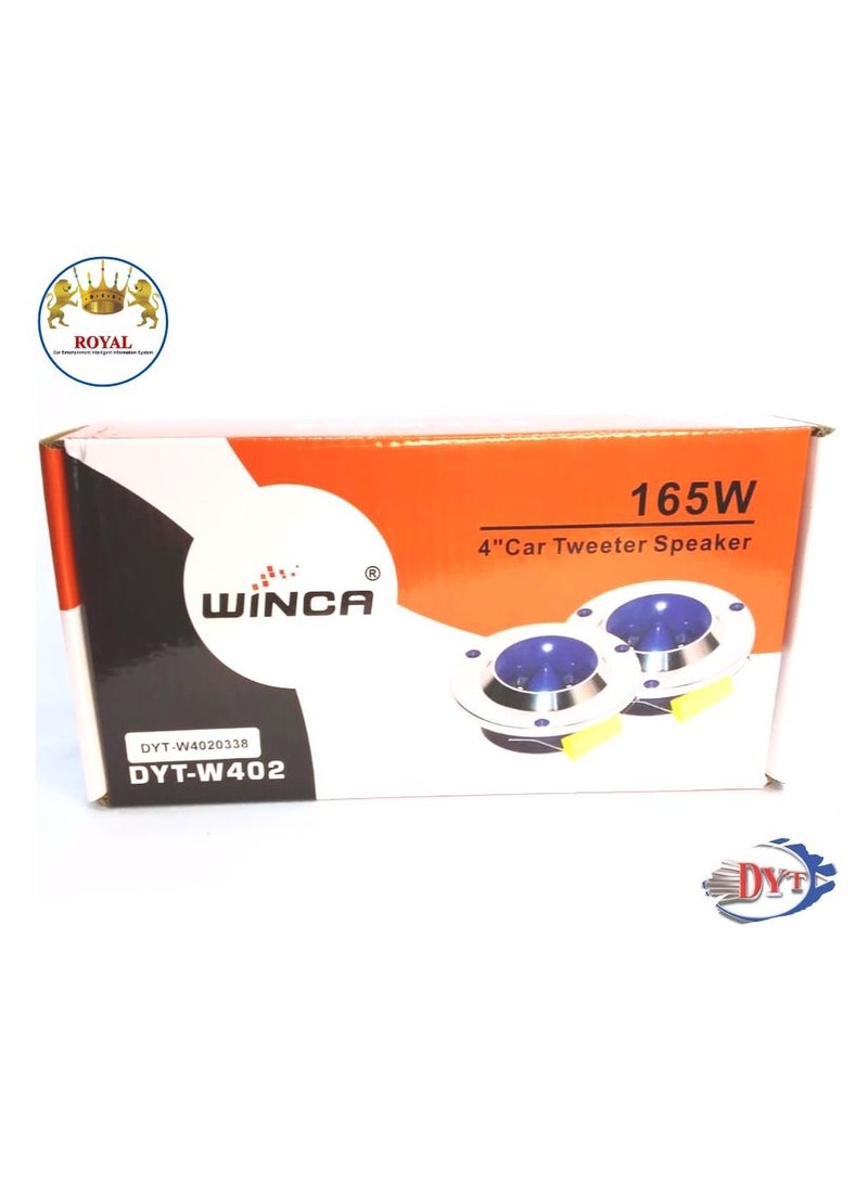 Royal Car Tweeter Speaker Winca (DYT-W402) 165W - Image 1