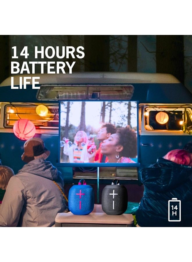 Ultimate Ears WONDERBOOM 3, Small Portable Wireless Bluetooth Speaker, Big Bass 360-Degree Sound for Outdoors, Waterproof, Dustproof IP67, Floatable, 131 ft Range - Active Black - Image 3