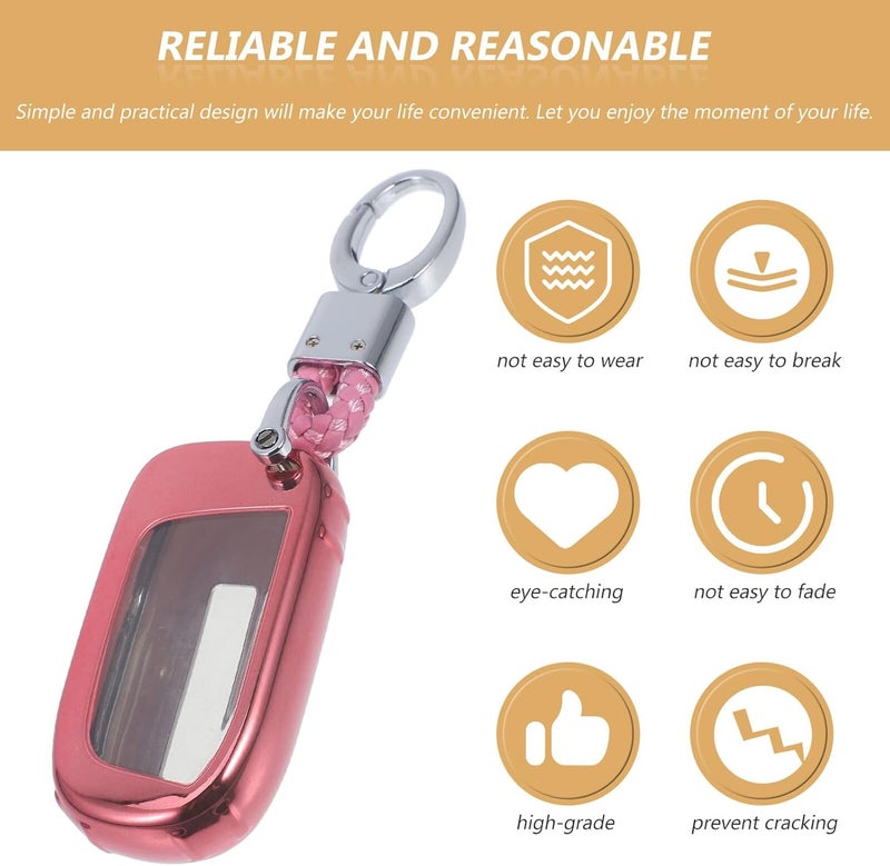 VALICLUD Car Key Fob Case TPU Car Key Cover Protector Shell Compatible with Compass for Vehicle Accessories - Image 3