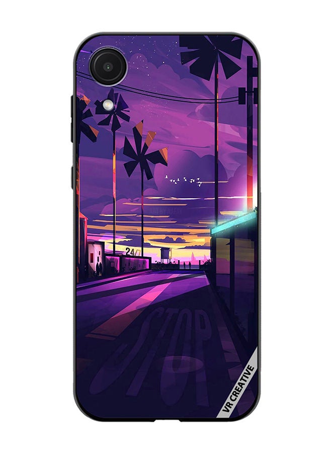 VR CREATIVE Protective Case Cover For Samsung Galaxy A03 Core Empty Road Design Multicolour - Image 1