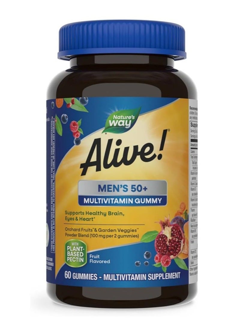 Alive Men's 50+ Complete Multivitamin 50 Tablets - Image 1