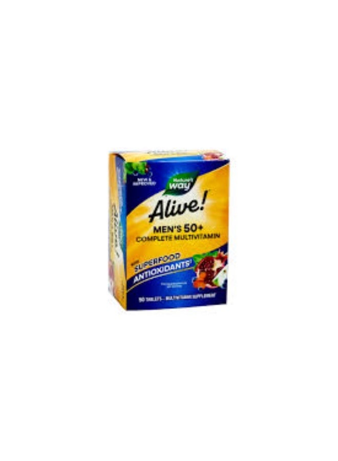 Alive Men's 50+ Complete Multivitamin 50 Tablets - Image 2