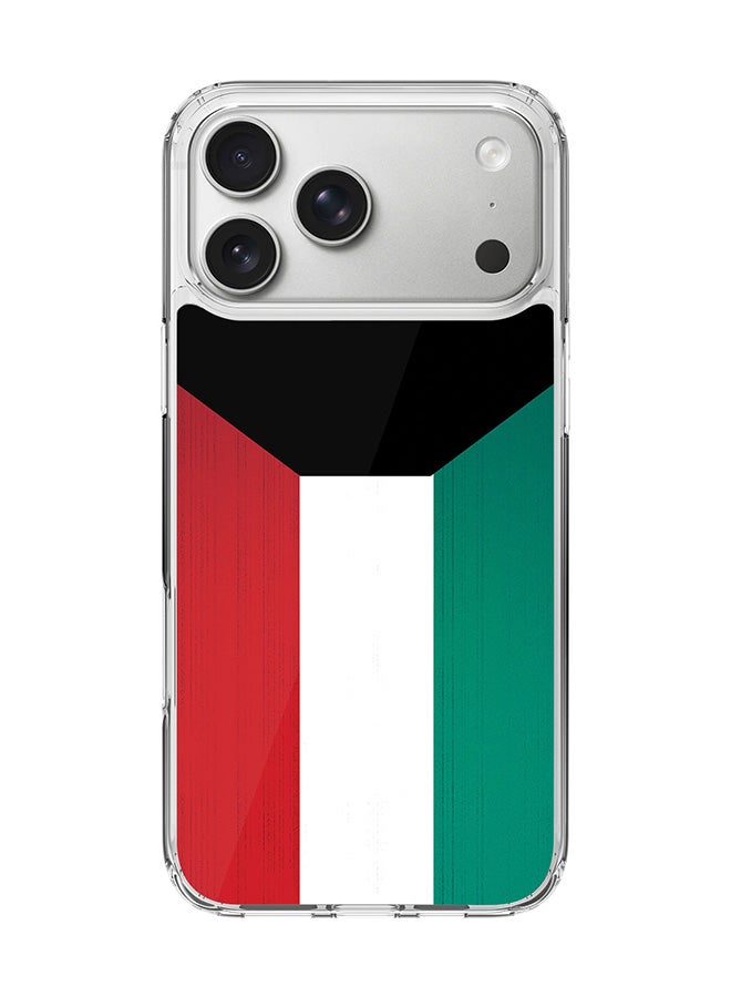 Stylizedd Classic Clear MagSafe Case for iPhone 17 Pro Max , Hybrid Soft Case Flexible Edges Anti Drop TPU PC Gel Thin Transparent Cover [ Designed for iPhone 17 Pro Max ] - Flag Of Kuwait