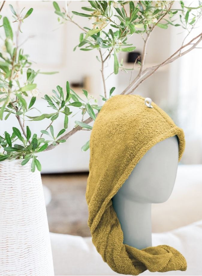 100% Cotton Terry Hair Towel Wrap , Yellow - pzsku/ZD0A380B6069FD1FE5F10Z/45/_/1730125916/20fd00db-5e17-49fc-b2a9-6f5d4d896ba3