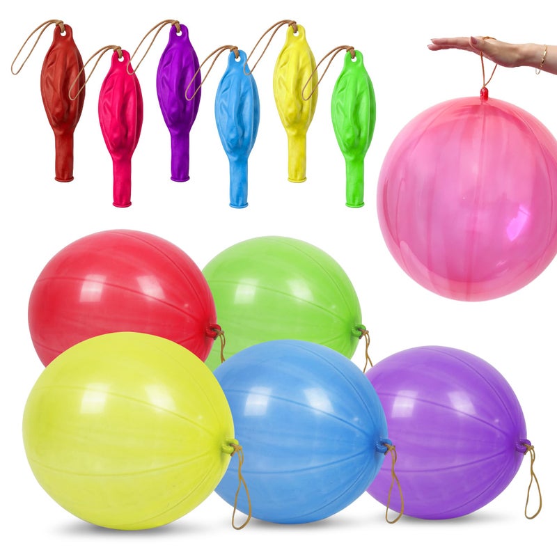 Giraffe Manufacturing Giraffe 30 Pack Punch Balloons Easters Basket Stuffers for Kids  Easter Eggs Fillers for Goody Bag Party Favors  18 Large Thick Latex Neon Rubber Heavy Duty Balloons  Easter Eggs Stuffers - Image 3