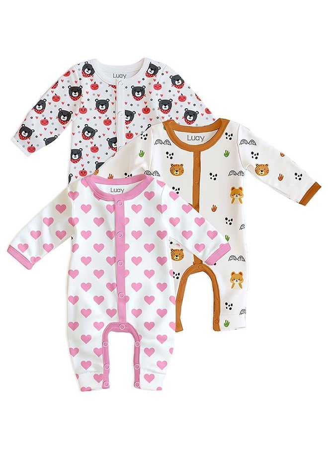 LUAY 100% Cotton Full Sleeves Baby Printed Romper,Sleepsuit for Baby Girls & Boys,_(Pack of 3) 3-6 M - pzsku/ZD0A39234EFFB6E34F842Z/45/_/1741000657/919874ed-b967-48d6-b767-6cdac6db7e81