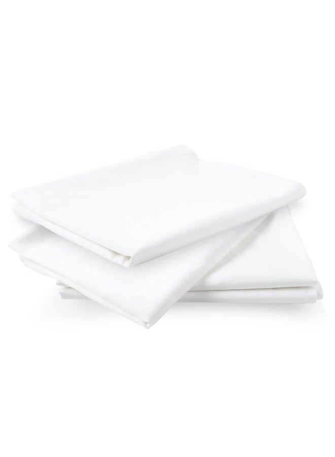 CAROMIO 4-Pack Zippered Pillow Protectors, Premium 400 Thread Count 100% Egyptian Cotton White Zippered Pillowcases Pillow Covers, Queen - Image 5